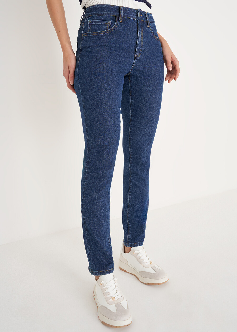 Kate cotton denim trousers DENIM DARK DENIM Woman , image number 2