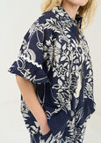 Camicia Cally in cotone stampato BLU Donna immagine n. 2