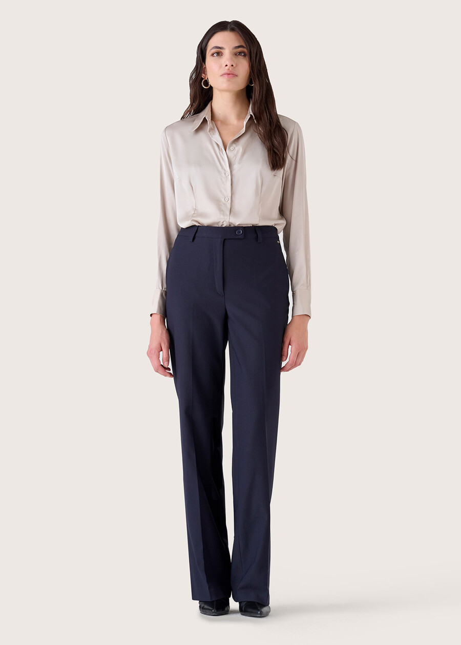 Giorgia technical fabric trousers NERO BLACKBEIGE GESSOBLU Woman , image number 2