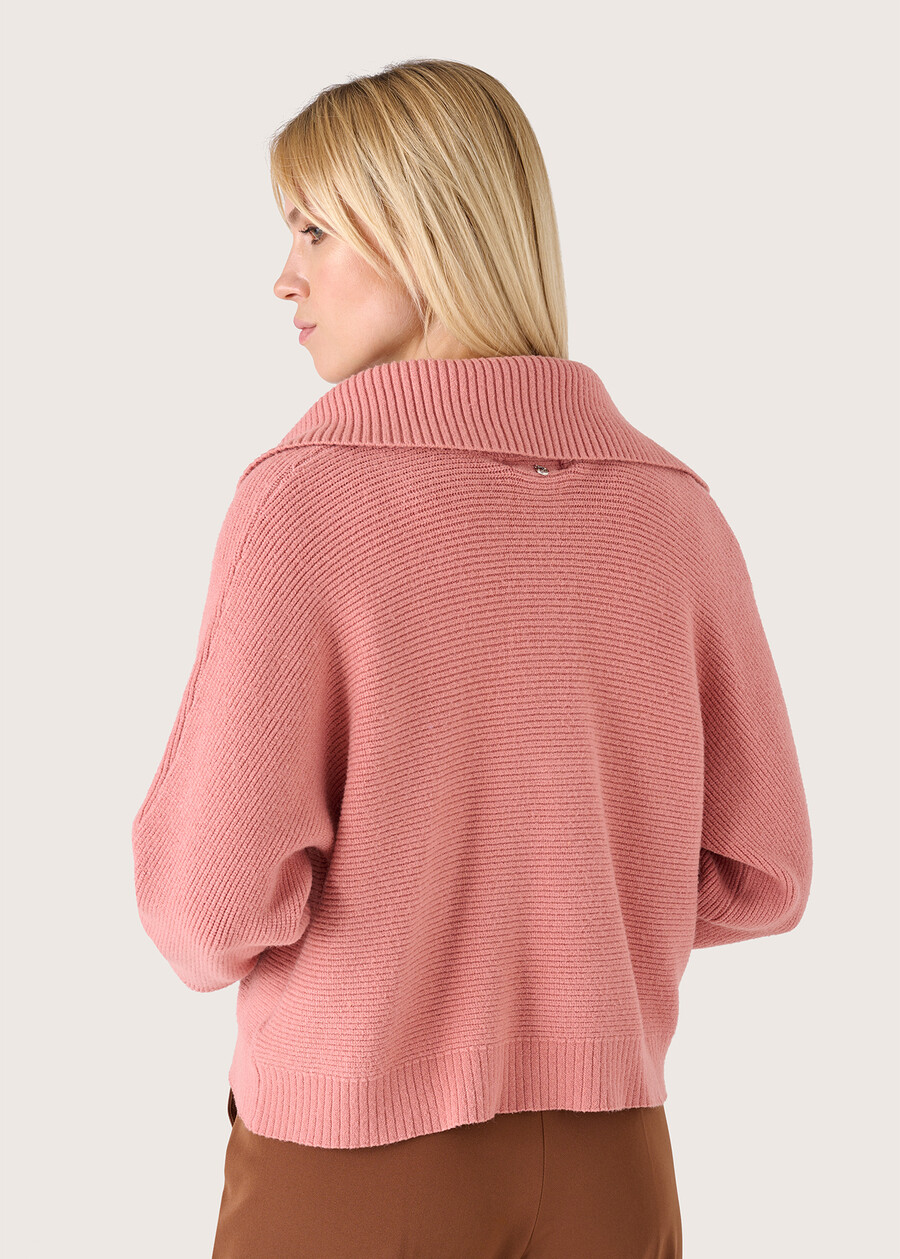Merida jersey with polo neckline ROSA CAMMEO Woman , image number 3