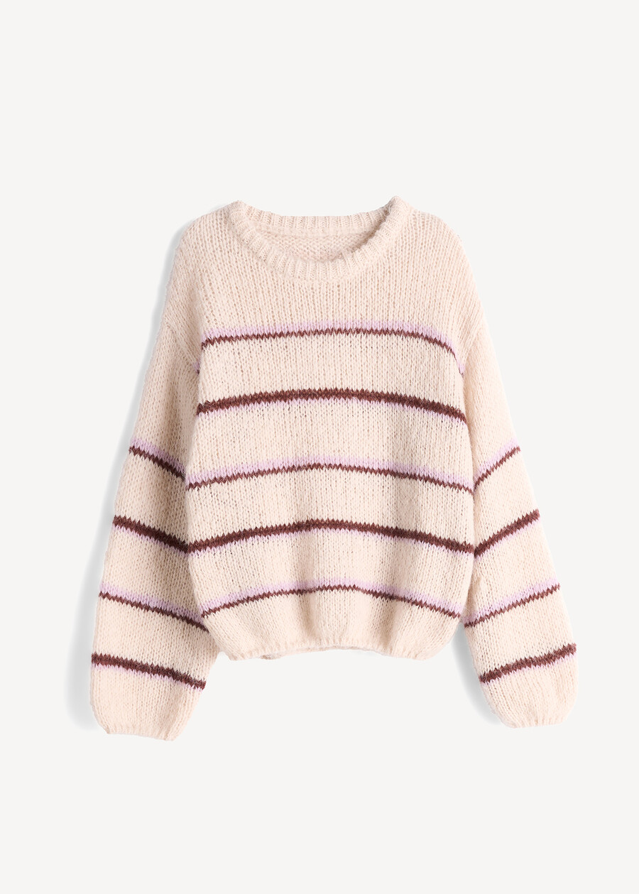Maglia Maddy girocollo a righe ROSA Donna , immagine n. 5