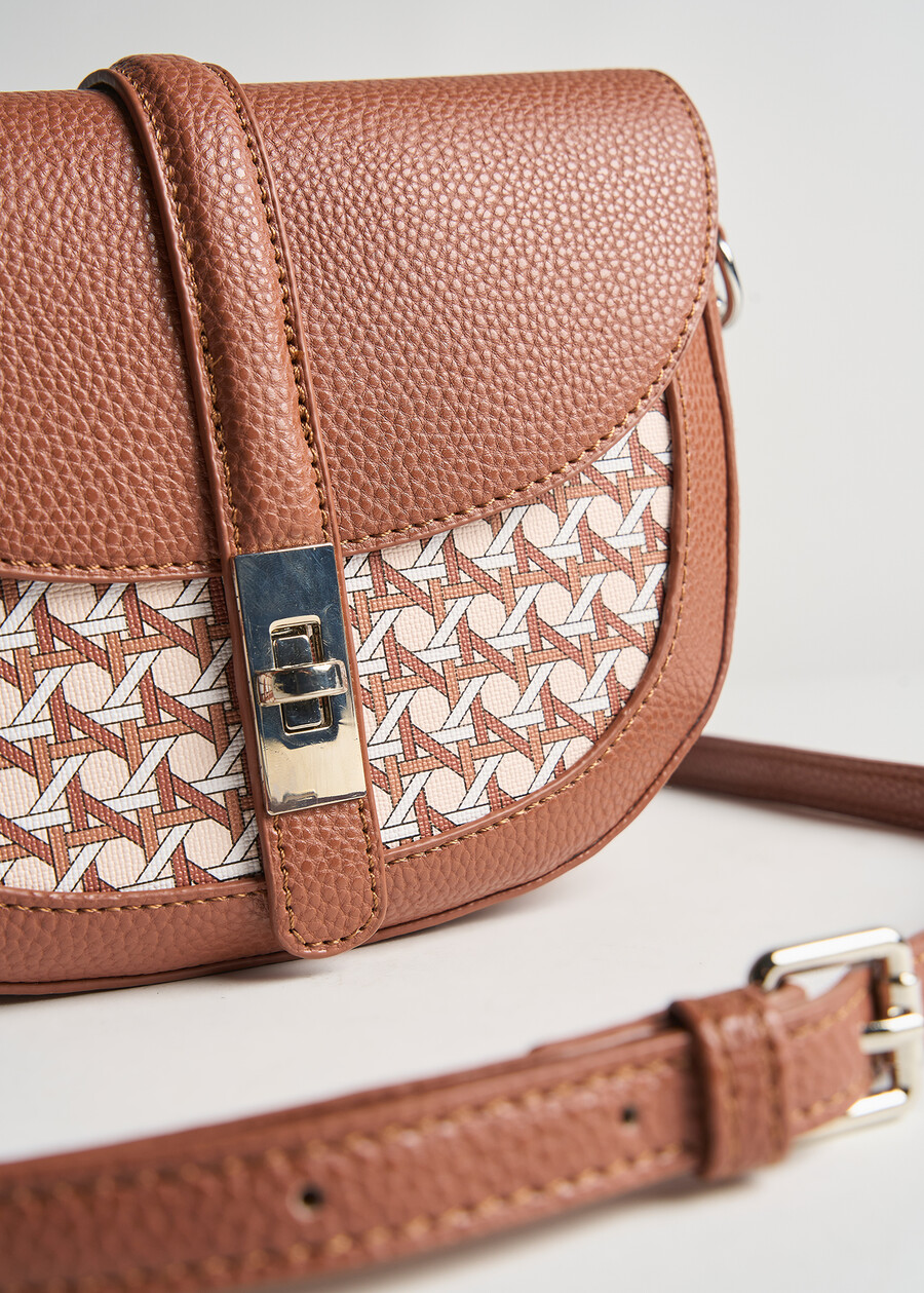 Bonye woven print crossbody bag MARRONE PIGNA Woman , image number 2