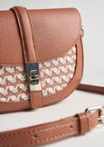 Bonye woven print crossbody bag MARRONE PIGNA Woman image number 2