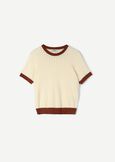 Six knitted t-shirt BEIGE AVENANERO BLACK Woman image number 4