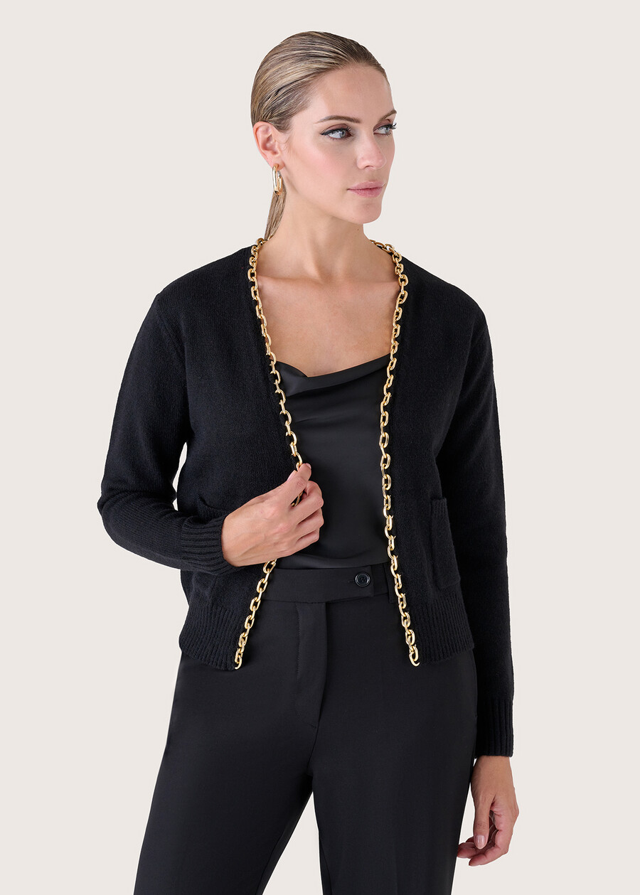 Cardigan Crimea con catena ROSSONERO BLACK Donna , immagine n. 2