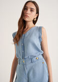 Top Tally in lyocell DENIM MEDIUM DENIM Donna immagine n. 1