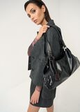 Bahia krinkle faux leather bag NERO Woman image number 1