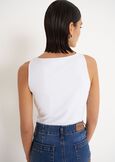 Top Tildy in jersey BIANCO WHITENERO BLACK Donna immagine n. 3