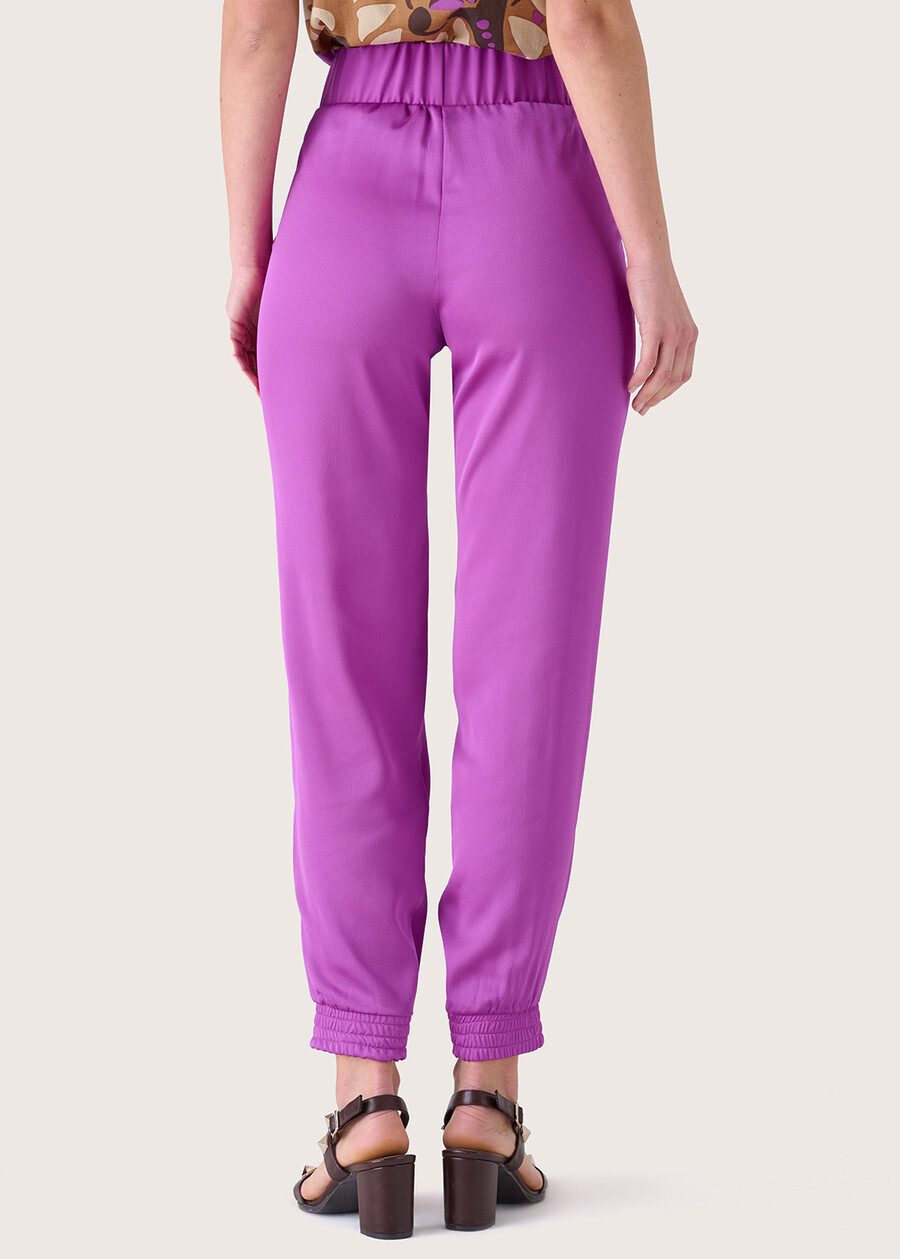 Pantalone Cara in crepe VIOLA GRAPE Donna , immagine n. 5