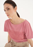 Sunset t-shirt with embroidery MARRONE JAVAROSA QUARZO Woman image number 2
