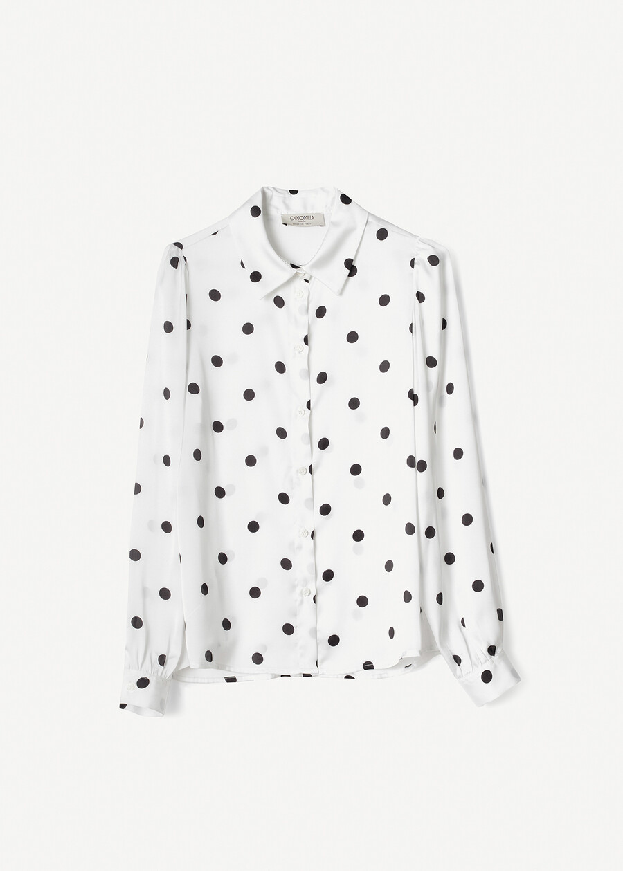 Cameron polka-dot shirt BIANCO WHITE Woman , image number 5