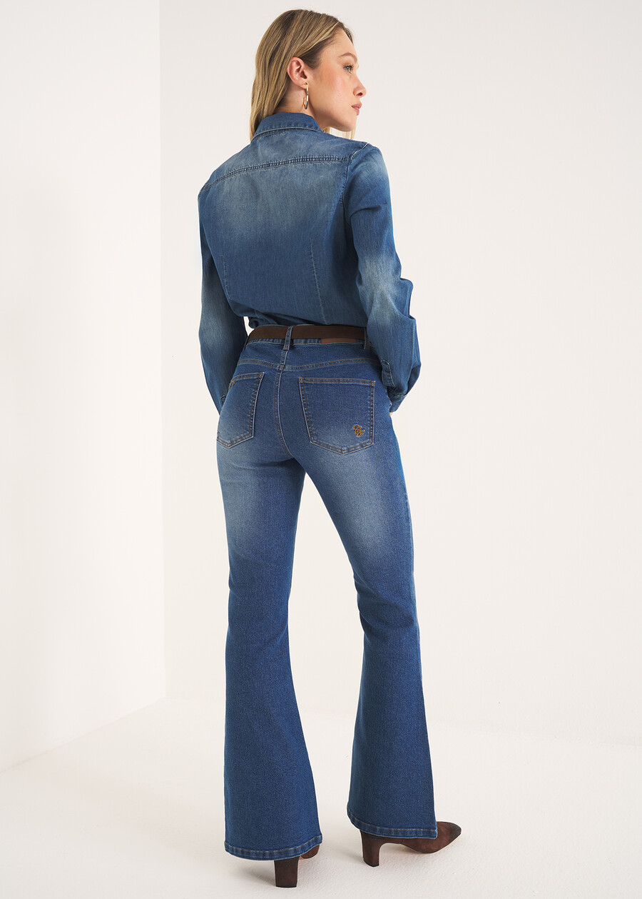 Pantalone denim Cindy modello flare DENIMDENIM Donna , immagine n. 4