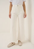 Pantaloni Daffy denim larghi BIANCO WHITEBLU Donna immagine n. 2