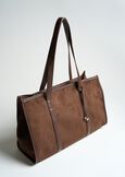 Shopping bag Baika in eco camoscio MARRONE Donna immagine n. 2