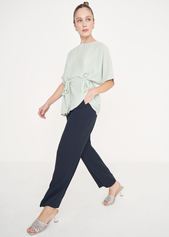 Pantalone Gigi in cady BLUE OLTREMARE  Donna null