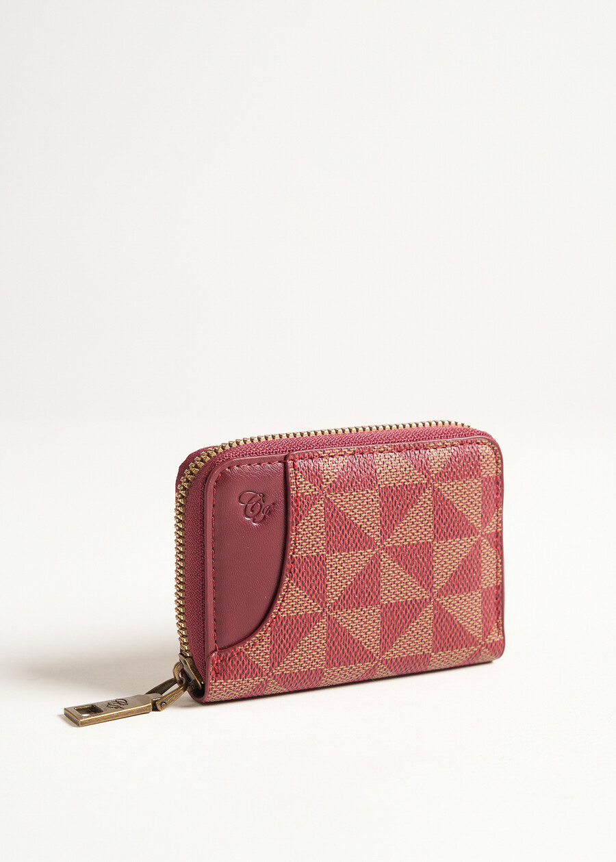 Gift Idea – Geometric-Print Shopper e Matching Wal ROSSO CHIANTI Woman , image number 2