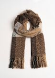Sciarpa Sonya macro check bouclé MARRONE CAFFEROCHF Donna immagine n. 1