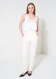 Alice bi-stretch slim trousers NERO BLACKBEIGE GESSOBLU Woman image number 2