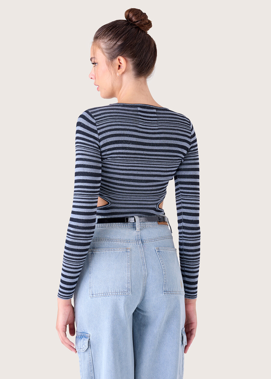 Maglia Mavi effetto mélange NERO BLACK Donna , immagine n. 3