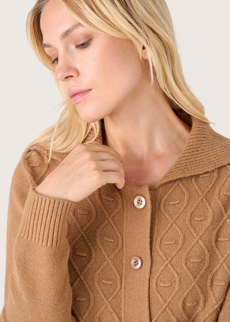 Cardigan Carys scollo a polo ROSA CAMMEONERO Donna , immagine n. 2