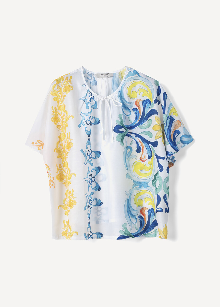 Bany Printed Blouse BIANCO WHITE Woman , image number 5