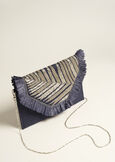Besa Jute Clutch BLU AVION Woman image number 3