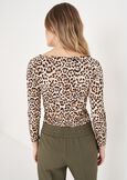 Maglia Shila stampa animalier BEIGE Donna immagine n. 2