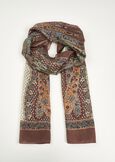 Foulard Soras in 100% seta MARRONE CIOCCOLATO Donna immagine n. 1