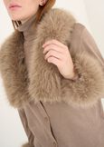 Colett cardigan with faux fur NERO BLACKGOLD Woman image number 3