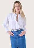 Cleo 100% cotton shirt BIANCO WHITE Woman image number 1