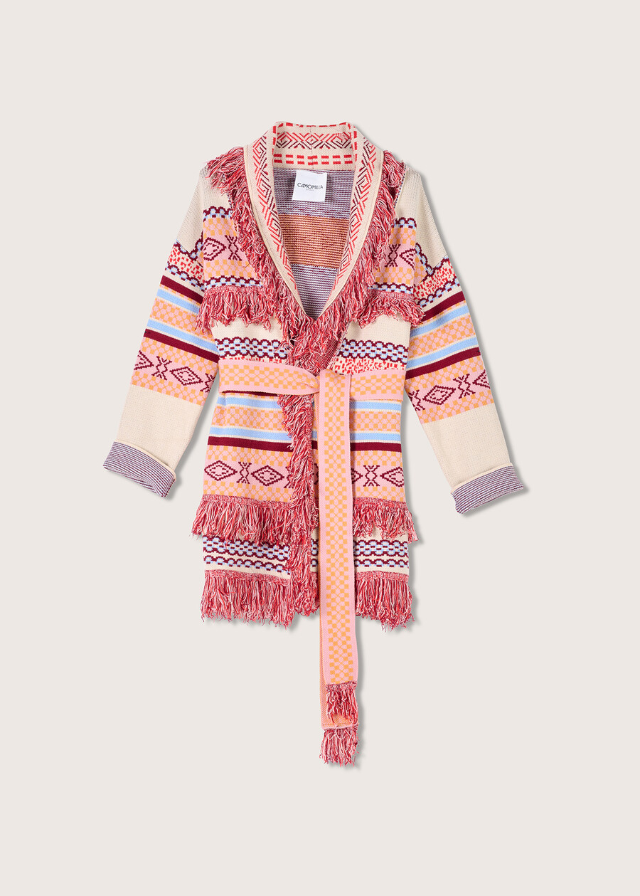 Cardigan Cipro in maglia MARRONE RUGGINE Donna , immagine n. 5