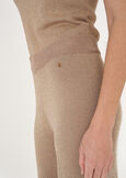 Pantaloni Pony In Maglia Lurex BEIGE SABBIA Donna immagine n. 5