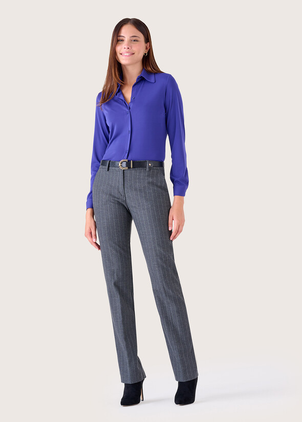 Pantalone Clair in poliviscosa GRIGIO DARKGREY Donna null