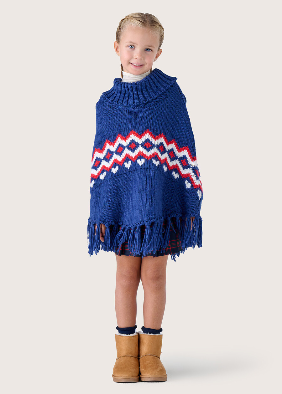 Babymecke cape for little girls BLU LAGUNA Woman , image number 2