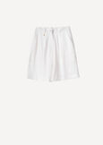 Bermuda Barth in lino e Lyocell MARRONEBIANCO WHITE Donna immagine n. 5