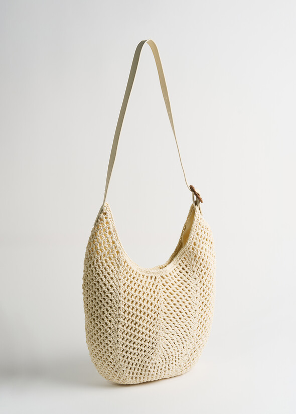 Blissy crochet bucket bag BEIGE LATTE Woman null