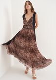 Armenia 100% viscose long dress MARRONE JAVA Woman image number 1