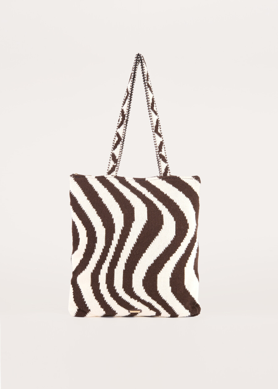 Bayu knitted shopping bag.  Woman , image number 1
