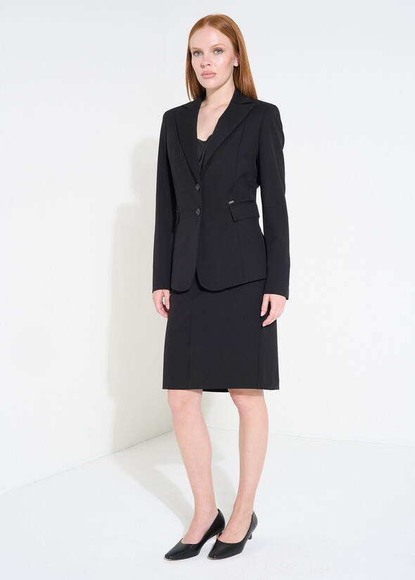 Gladys bi-stretch pencil skirt NERO BLACK Woman null
