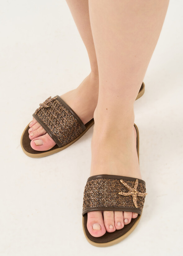 Sandalo Sea Star con strass MARRONE Donna null