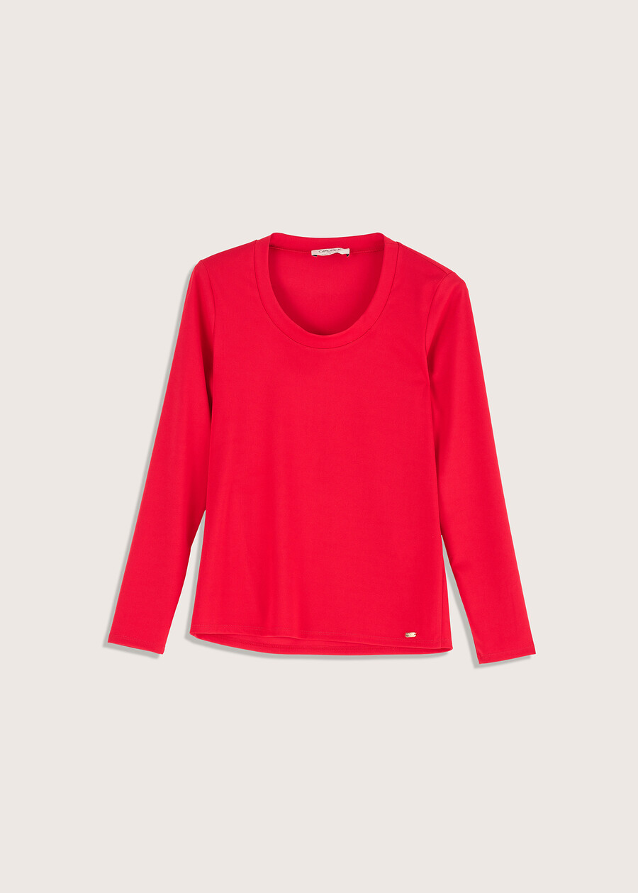 T-shit Sabryna in jersey ROSSO CARPETBLU INCHIOSTRO Donna , immagine n. 1