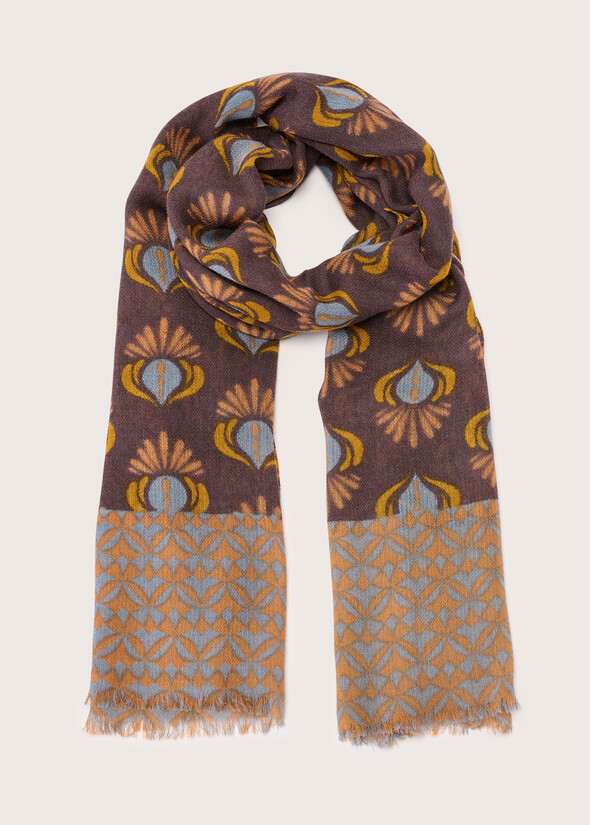 Senese 100% woolen scarf VIOLA Woman null