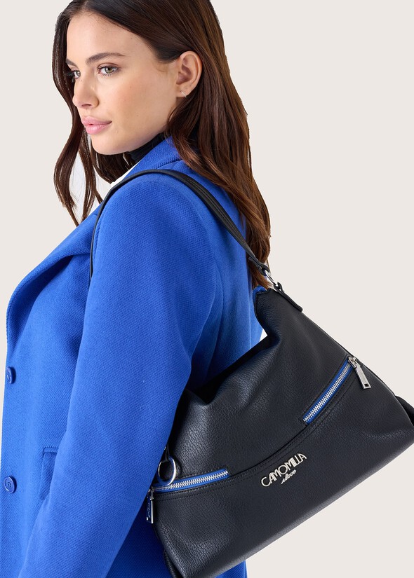 Borsa a sacca Briannika in ecopelle NERO BLACK Donna null