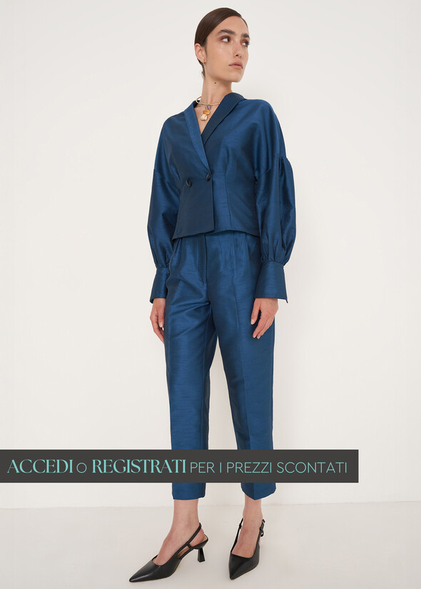 Pantalone Peter elegante BLU LAGUNA Donna null