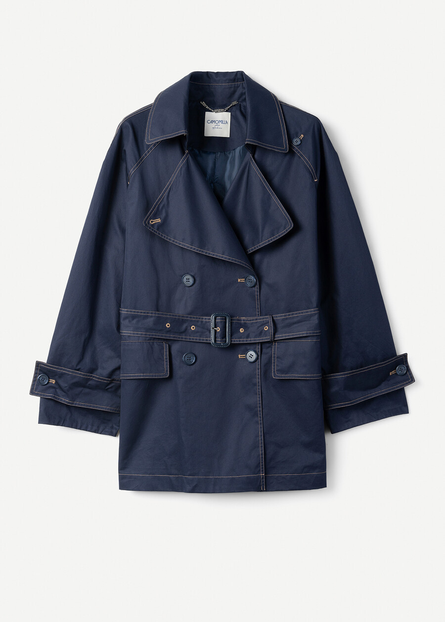 Ted cotton trench coat BEIGEBLU Woman , image number 5