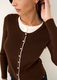 Maglia Mia 2 in 1 effetto twin-set MARRONE Donna immagine n. 2