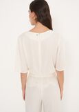Blusa Bally In 100% Viscosa MARRONE JAVABIANCO BURRO Donna immagine n. 3