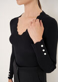 Matisse slim-fit knit top NERO BLACK Woman image number 2