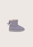 Sahy snowboots in eco-suede for girls GRIGIO MEDIUM GREY Woman image number 3