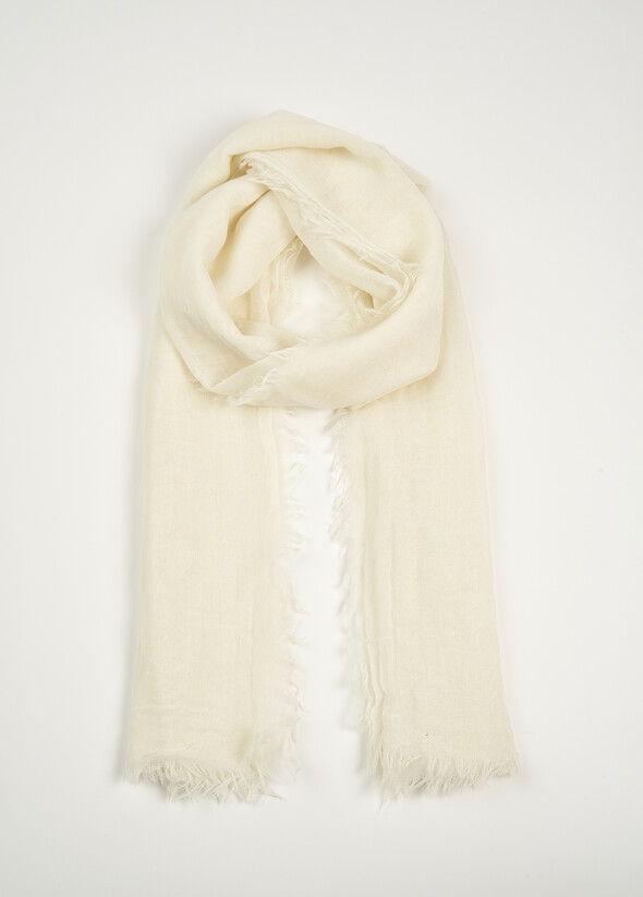 Sciarpa Sophie 100% lana BIANCO BURRO Donna null
